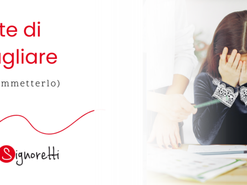 L’arte di sbagliare bene (e di ammetterlo)
